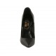 Escarpin pour femmes à bout pointu en cuir verni noir avec talon 11 - Pointures disponibles:  33, 42, 44, 46