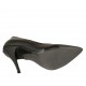 Zapato de salon para mujer a punta en charol negro con tacon 11 - Tallas disponibles:  33, 42, 44, 46