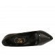 Woman's pointy pump in black patent leather heel 11 - Available sizes:  33, 42, 44, 46