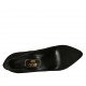 Decolté da donna a punta in camoscio nero tacco 11 - Misure disponibili: 31, 32, 42, 43, 46