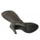Stivale da donna con cerniera e plateau in pelle nera tacco 11 - Misure disponibili: 32