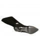 Bottes pour femmes en daim noir avec accessoire et talon 11 - Pointures disponibles:  42