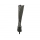 Stivale stringato da donna in pelle nera con cerniera e plateau tacco 11 - Misure disponibili: 31, 32, 34, 42