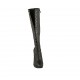 Stivale stringato da donna in pelle nera con cerniera e plateau tacco 11 - Misure disponibili: 31, 32, 33, 34, 42