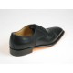 Chaussure oxford à lacets pour hommes à bout droit en cuir noir - Pointures disponibles:  40