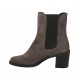 Bottines pour femmes avec élastiques en daim gris talon 6 - Pointures disponibles:  42