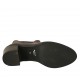 Botines para mujer con elasticos en gamuza gris tacon 6 - Tallas disponibles:  42