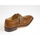 Scarpa elegante con fibbia da uomo in pelle color cuoio - Misure disponibili: 37, 39, 43, 44, 47, 50, 51