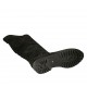 Stivale alto da donna con fibbia e cerniera in camoscio nero tacco 3 - Misure disponibili: 33, 34