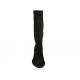 Woman's calf-high boot in black suede and elastic material heel 6 - Available sizes:  32