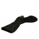 Woman's calf-high boot in black suede and elastic material heel 6 - Available sizes:  32