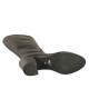 Stivale alto al polpaccio da donna in pelle nera con cerniera tacco 6 - Misure disponibili: 42
