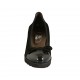 Escarpin de femmes avec noeud en daim et cuir verni noir talon 5 - Pointures disponibles:  43