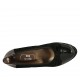 Escarpin de femmes avec noeud en daim et cuir verni noir talon 5 - Pointures disponibles:  43