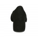 Escarpin à bout pointu pour femmes en daim noir avec boucle talon carré 5 - Pointures disponibles:  32, 33, 34