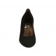 Zapato de salon para mujer en gamuza negra tacon cuadrado 5 - Tallas disponibles:  34