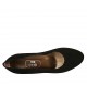 Decolté da donna in camoscio nero tacco grosso 5 - Misure disponibili: 34