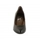 Zapato de salon para mujer en charol negro tacon cuadrado 5 - Tallas disponibles:  32, 34