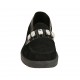 Mocassino da donna in vernice e camoscio nero con pietre zeppa 3 - Misure disponibili: 43, 45