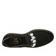 Mocassino da donna in vernice e camoscio nero con pietre zeppa 3 - Misure disponibili: 45