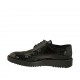 Scarpa stringata modello derby da donna in vernice nera zeppa 3 - Misure disponibili: 42, 44, 45
