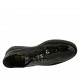 Scarpa stringata modello derby da donna in vernice nera zeppa 3 - Misure disponibili: 42, 44, 45
