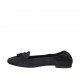 Woman's loafer with elastic band and tassels in blue suede heel 1 - Available sizes:  43