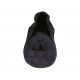 Woman's loafer with elastic band and tassels in blue suede heel 1 - Available sizes:  43