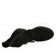 Stivaletto da donna con cerniera e fibbie in camoscio nero tacco 3 - Misure disponibili: 43, 44