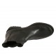 Stivaletto da donna in pelle nera con elastici stampati tacco 3 - Misure disponibili: 42, 43, 45