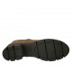 Stivaletto da donna con cerniera e fibbia in nabuk marrone tacco 5 - Misure disponibili: 43