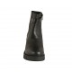 Bottines pour femmes avec fermeture éclair et boucle en cuir noir talon 5 - Pointures disponibles:  43