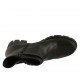 Stivaletto da donna con fibbia e cerniera in pelle nera tacco 5 - Misure disponibili: 43