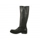 Bottes pour femmes en cuir de couleur noir avec fermeture éclair interieur talon 3 - Pointures disponibles:  42