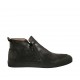 Scarpa casual con cerniere da uomo in pelle nera - Misure disponibili: 46, 47, 49, 50