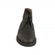 Chaussure à la cheville pour hommes avec lacets en cuir noir - Pointures disponibles:  48, 50