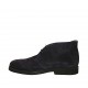 Men's sportive laced ankle shoe in blue suede - Available sizes:  46, 47, 48, 50