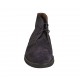 Men's sportive laced ankle shoe in blue suede - Available sizes:  46, 47, 48, 50