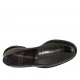 Mocassino da donna con elastici in pelle e vernice nera tacco 3 - Misure disponibili: 33, 34
