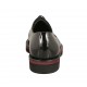 Woman's laced derby shoe with studs and captoe in black patent leather heel 3 - Available sizes:  33, 34
