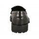 Mocasino para mujer con borlas en piel negra tacon 3 - Tallas disponibles:  33