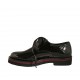 Scarpa stringata derby da donna in vernice nera tacco 3 - Misure disponibili: 33, 34