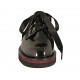 Scarpa stringata derby da donna in vernice nera tacco 3 - Misure disponibili: 33, 34