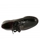 Derbydamenschuh mit Schnürsenkeln aus schwarzem Lackleder Absatz 3 - Verfügbare Größen:  33, 34