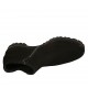 Botin para mujer con cremallera y elastico en gamuza negra tacon 3 - Tallas disponibles:  33, 44