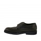 Scarpa derby elegante da uomo stringata in pelle nera e blu con decorazioni Brogue  - Misure disponibili: 36, 46, 47, 48