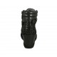 Scarpa stringata da donna con cerniera e fibbia in pelle, camoscio e camoscio stampato nero e maculato zeppa 6 - Misure disponibili: 43, 44