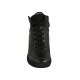 Chaussure à lacets pour femmes avec fermeture éclair en cuir et daim noir talon compensé 6 - Pointures disponibles:  42