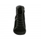 Chaussure à lacets avec fermeture éclair en daim, cuir et cuir verni noir talon compensé 6 - Pointures disponibles:  43