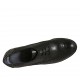Scarpa stringata da donna in pelle nera stile inglese con plateau tacco 9 - Misure disponibili: 42, 43